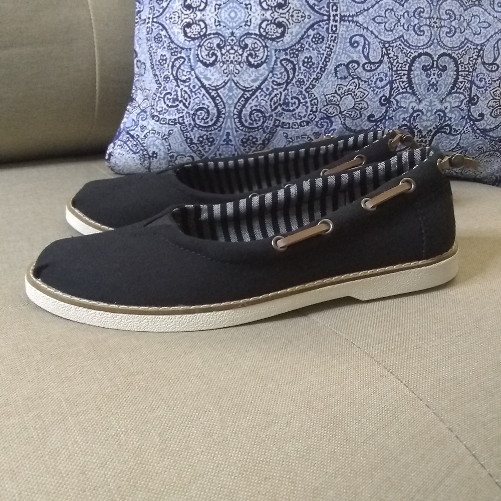 Skechers BOBS Chill Luxe-Ballet Skimmer shoes black NWOT - Picture 9 of 9
